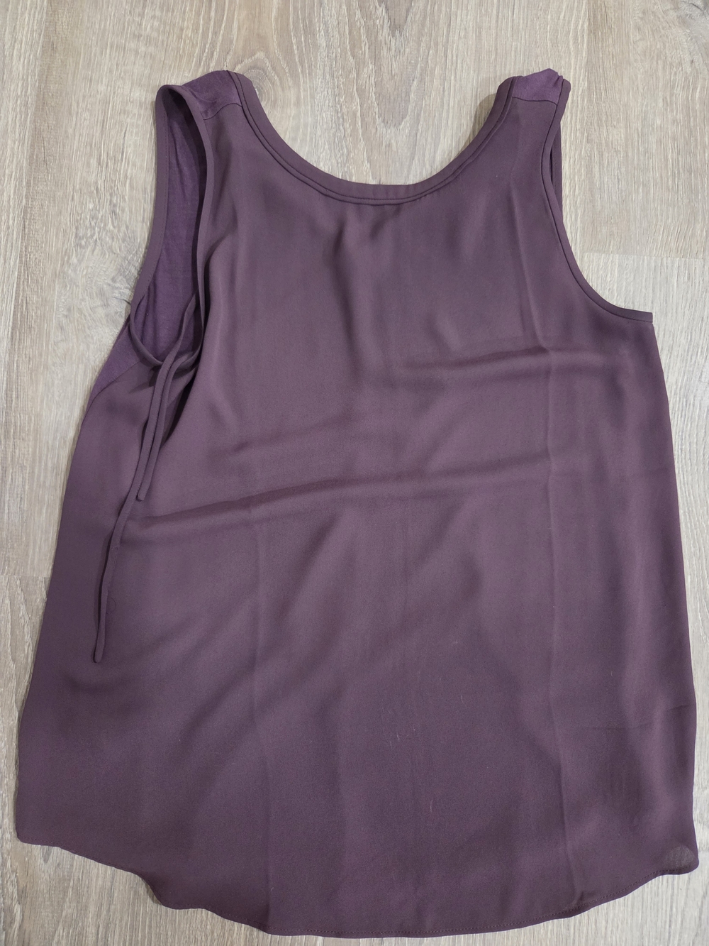 LOFT Sleeveless Scoop Neck Blouse - Plum Size S